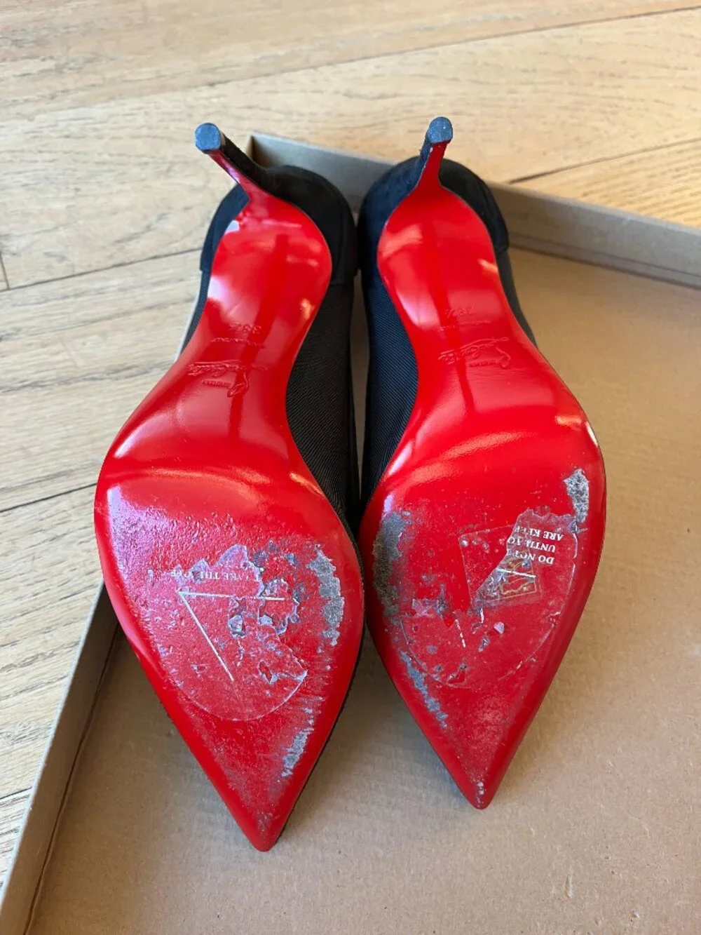 Christian Louboutin Galaviti 100 Suede and Mesh Pumps, 38.5